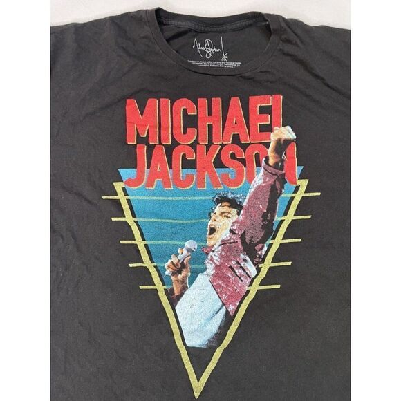 Michael Jackson Graphic T-shirt Men XXL Black Short Sleeve Music - Picture 2 of 5